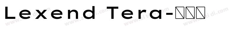 Lexend Tera字体转换